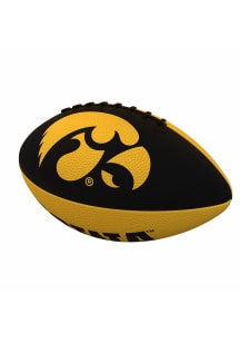 Black Iowa Hawkeyes Juinor-size Football