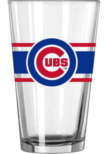 Chicago Cubs 16oz Stripe Pint Glass - Blue