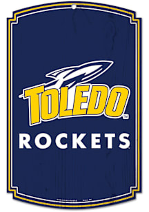 Toledo Rockets 11 x 17 Sign - Navy Blue