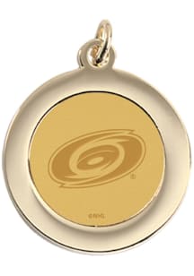 CSI Carolina Hurricanes Gold Pendant Womens Necklace