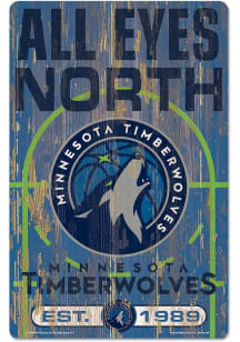 Minnesota Timberwolves 11 x 17 Slogan Sign