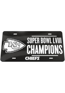 Kansas City Chiefs Super Bowl LVIII Champions Laser Cut Car Accessory License Plate