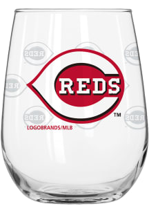 Cincinnati Reds 16oz Satin Etch Stemless Wine Glass
