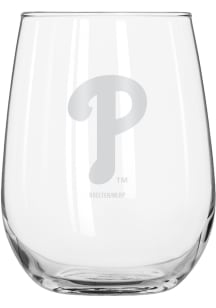 Philadelphia Phillies 16oz Satin Etch Stemless Wine Glass