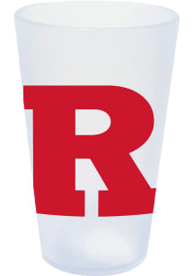 White Rutgers Scarlet Knights 16oz Frosted Pint Glass