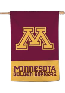 Maroon Minnesota Golden Gophers 2 Sided Vertical Banner