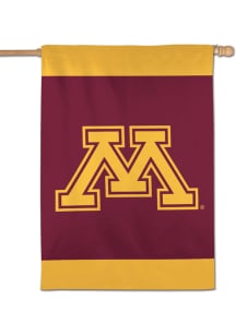 Maroon Minnesota Golden Gophers 2 Sided Vertical Logo Banner