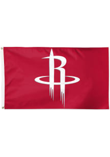 Houston Rockets 3x5 Logo Red Silk Screen Grommet Flag