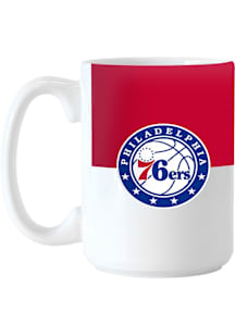 Philadelphia 76ers 15oz Colorblock Sublimated Ceramic Mug - Blue