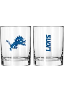 Detroit Lions 14oz Gameday Rock Glass - Blue