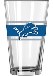 Detroit Lions 16oz Stripe Pint Glass - Blue
