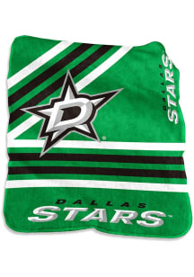 Dallas Stars Stripe Raschel Throw Blanket - Green