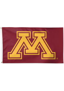 Maroon Minnesota Golden Gophers 3x5 Logo Silk Screen Grommet Flag