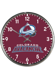Colorado Avalanche Chrome Wall Clock