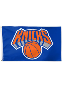 New York Knicks Deluxe Silk Screen Grommet Flag - Blue