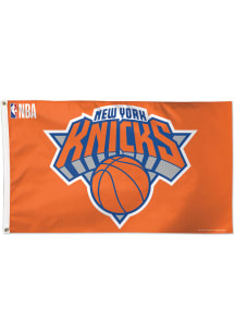 New York Knicks Deluxe Orange Silk Screen Grommet Flag