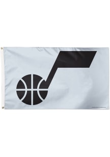 Utah Jazz Deluxe Grey Silk Screen Grommet Flag