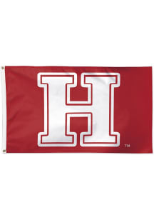 Harvard Crimson Deluxe Red Silk Screen Grommet Flag