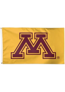 Minnesota Golden Gophers Deluxe Yellow Silk Screen Grommet Flag