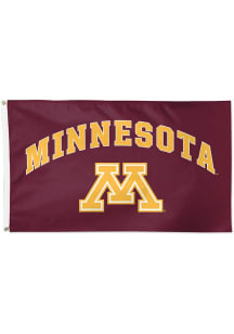 Minnesota Golden Gophers Deluxe Maroon Silk Screen Grommet Flag