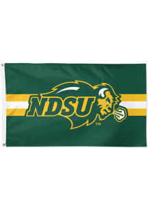 North Dakota State Bison Deluxe Green Silk Screen Grommet Flag