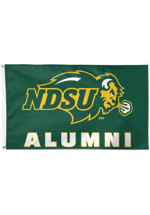 North Dakota State Bison Deluxe Alumni Green Silk Screen Grommet Flag