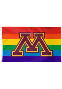 Orange Minnesota Golden Gophers Deluxe Pride Silk Screen Grommet Flag
