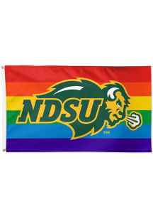 North Dakota State Bison Deluxe Pride Orange Silk Screen Grommet Flag