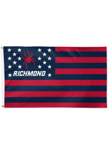 Richmond Spiders Deluxe Stars and Stripes Red Silk Screen Grommet Flag