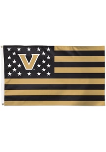 Vanderbilt Commodores Deluxe Stars and Stripes Gold Silk Screen Grommet Flag