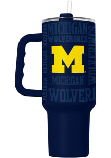 Navy Blue Michigan Wolverines 40oz Replay Stainless Steel Tumbler