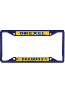 Drexel Dragons Navy Blue  Metal License Plate Frame