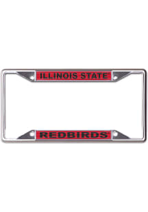 Illinois State Redbirds Metal Logo License Frame