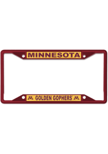 Minnesota Golden Gophers Maroon  Metal License Frame