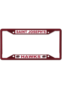 Saint Josephs Hawks Metal License Frame