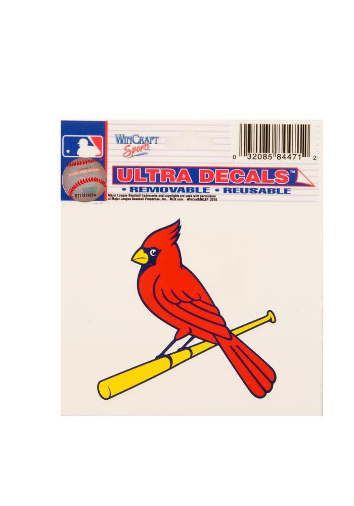 St Louis Cardinals 3x4 Multi Use Auto Decal - Red