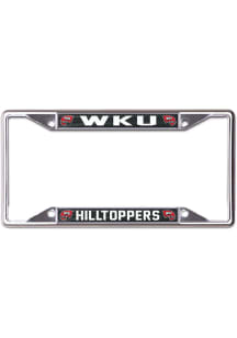 Western Kentucky Hilltoppers Silver Metal Logo License Frame