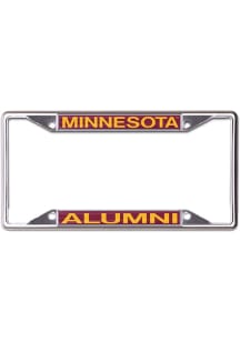 Minnesota Golden Gophers Silver  Metal Alumni License Frame