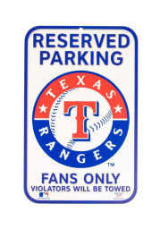 Texas Rangers Reserved Parking Sign