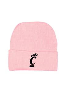 Solid Cincinnati Bearcats Newborn Knit Hat - Pink