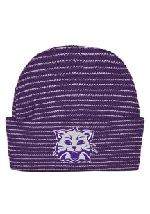 K-State Wildcats Purple Stripe Newborn Knit Hat