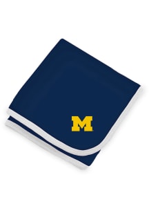 Knit Michigan Wolverines Baby Blanket - Navy Blue