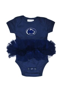 Penn State Nittany Lions Baby Navy Blue Tutu Short Sleeve One Piece