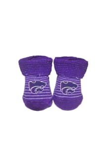 K-State Wildcats Striped Baby Bootie Boxed Set