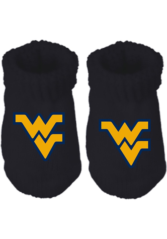 West Virginia Mountaineers Team Color Baby Bootie Boxed Set