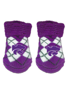 K-State Wildcats Argyle Baby Bootie Boxed Set