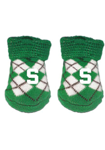 Argyle Michigan State Spartans Baby Bootie Boxed Set - Green