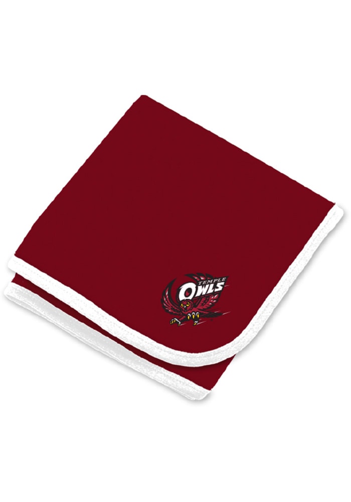Temple Owls Team Color Baby Blanket