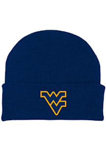 West Virginia Mountaineers Navy Blue Team Color Newborn Knit Hat