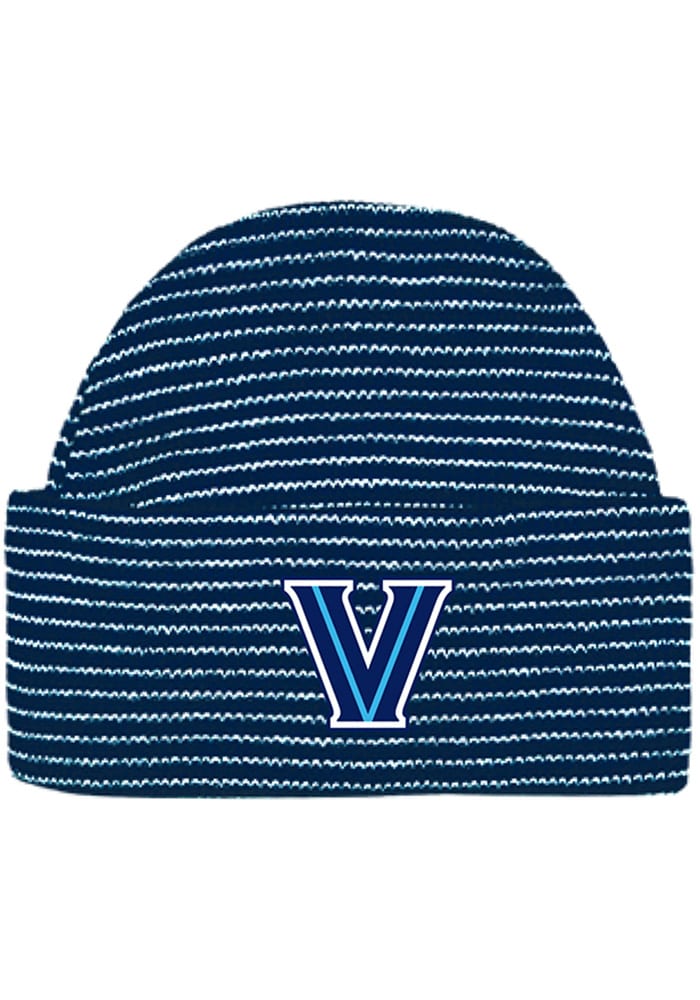 Villanova Wildcats Navy Blue Stripe Newborn Knit Hat